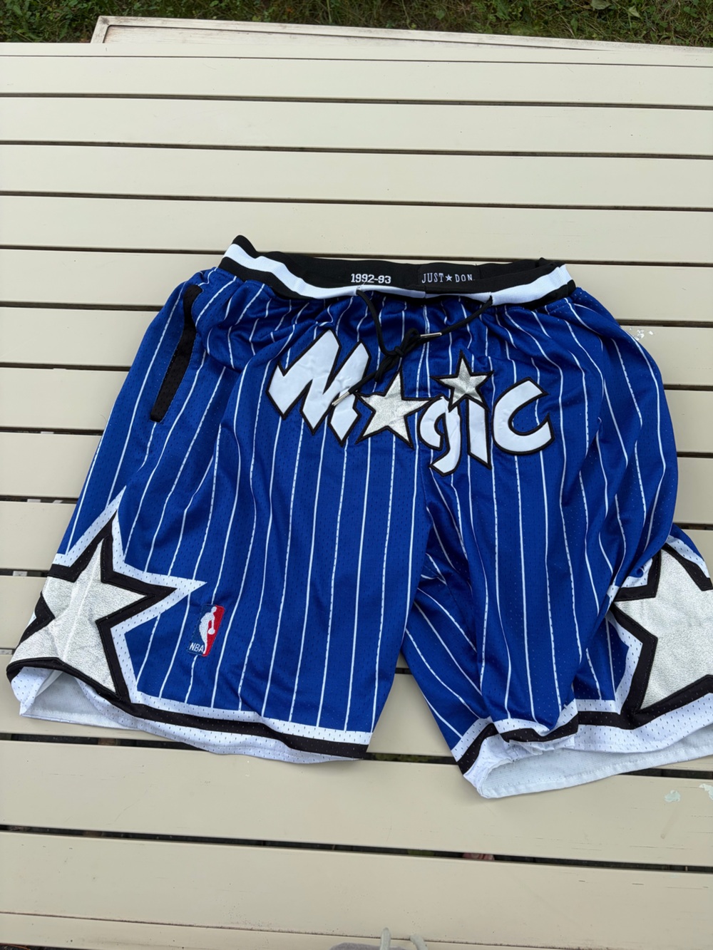 Orlando Magic Blue Pinstripe NBA Shorts